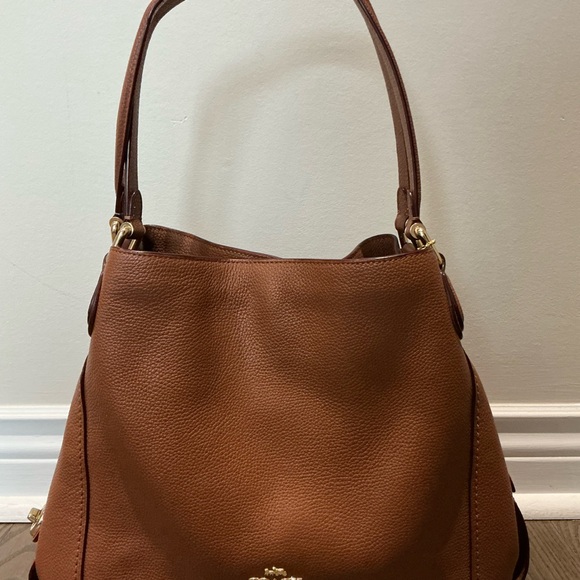 Coach Tan Leather Shoulder Bag - Picture 3 of 10